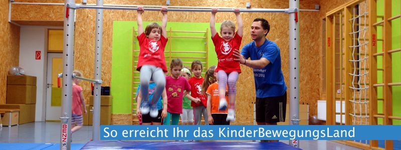 So erreicht Ihr das Kindersportzentrum